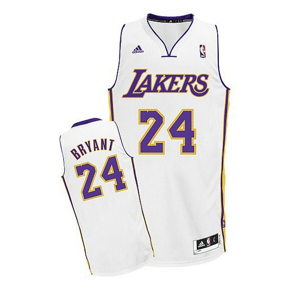 Kobe Bryant Los Angeles Lakers Youth Swingman Alternate Nba Adidas Jersey White